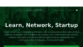What Startupweekend.org website looked like in 2018 (6 years ago)