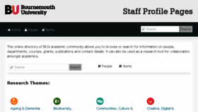 What Staffprofiles.bournemouth.ac.uk website looked like in 2018 (6 years ago)