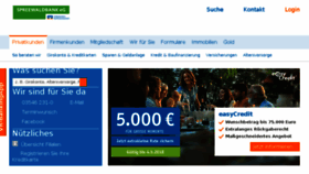 What Spreewaldbank.de website looked like in 2018 (6 years ago)