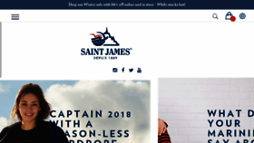 What Saint-james.com website looked like in 2018 (6 years ago)
