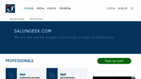 What Salongeek.com website looked like in 2018 (6 years ago)