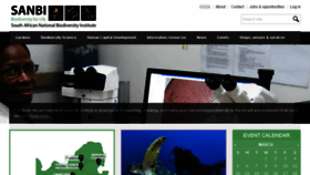 What Sanbi.org website looked like in 2018 (7 years ago)