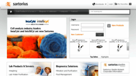 What Sartorius.com website looked like in 2018 (6 years ago)