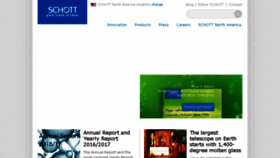 What Schott.com website looked like in 2018 (6 years ago)