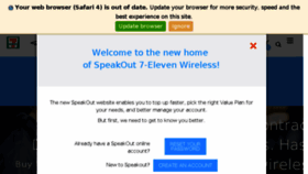What Speakout7eleven.ca website looked like in 2018 (6 years ago)