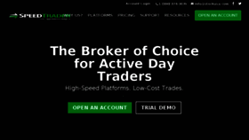 What Speedtrader.com website looked like in 2018 (6 years ago)