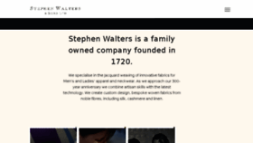 What Stephenwalters.co.uk website looked like in 2018 (6 years ago)