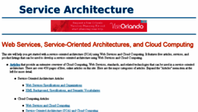What Service-architecture.com website looked like in 2018 (6 years ago)