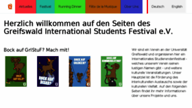What Students-festival.de website looked like in 2018 (6 years ago)