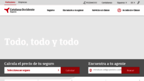 What Seguroscatalanaoccidente.com website looked like in 2018 (6 years ago)