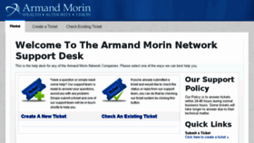 What Support.armandmorin.com website looked like in 2018 (6 years ago)