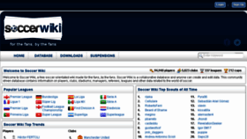 What Soccerwiki.org website looked like in 2018 (6 years ago)