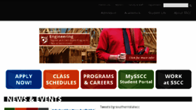 What Sscc.edu website looked like in 2018 (6 years ago)