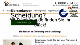 What Scheidung.de website looked like in 2018 (6 years ago)