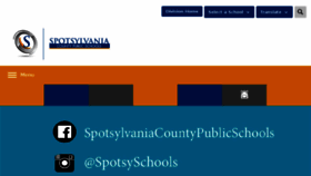 What Spotsylvania.k12.va.us website looked like in 2018 (6 years ago)