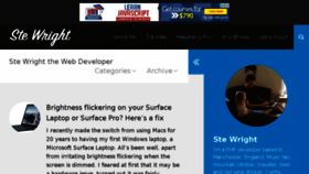 What Stewright.me website looked like in 2018 (6 years ago)