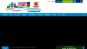 What Sydneyrunningfestival.com.au website looked like in 2018 (6 years ago)