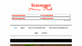 What Scavenger-hunt.org website looked like in 2018 (6 years ago)