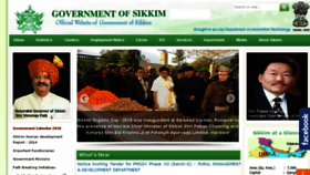 What Sikkim.gov.in website looked like in 2018 (6 years ago)