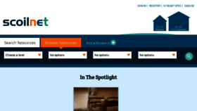 What Scoilnet.ie website looked like in 2018 (6 years ago)