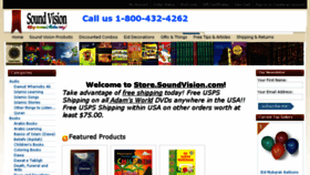 What Store.soundvision.com website looked like in 2018 (6 years ago)