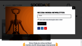 What Sociedadedamesa.com.br website looked like in 2018 (6 years ago)