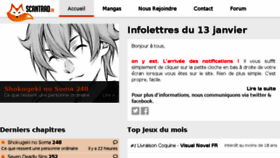 What Scantrad.fr website looked like in 2018 (8 years ago)