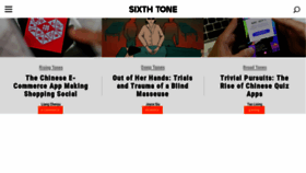 What Sixthtone.com website looked like in 2018 (6 years ago)