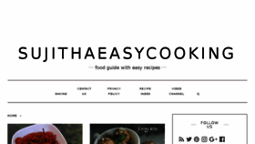 What Sujithaeasycooking.com website looked like in 2018 (6 years ago)