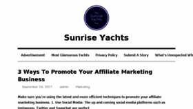 What Sunriseyachts.com website looked like in 2018 (6 years ago)