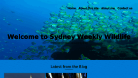 What Sydneyweeklywildlife.com website looked like in 2018 (6 years ago)