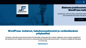 What Sitefactory.fi website looked like in 2018 (6 years ago)