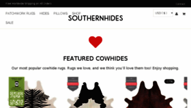 What Southernhides.com website looked like in 2018 (6 years ago)