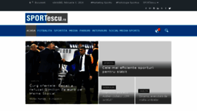 What Sportescu.ro website looked like in 2018 (6 years ago)