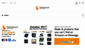 What Sebatech.net website looked like in 2018 (6 years ago)