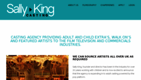 What Sallykingcasting.com website looked like in 2018 (6 years ago)