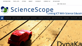 What Sciencescope.uk website looked like in 2018 (6 years ago)