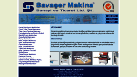 What Savasermakina.com.tr website looked like in 2018 (6 years ago)
