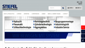 What Stiefel.de website looked like in 2018 (6 years ago)