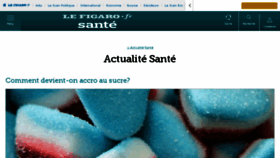What Sante.lefigaro.fr website looked like in 2018 (6 years ago)