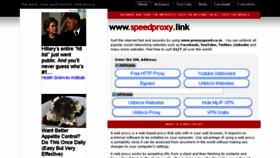 What Speedproxy.link website looked like in 2018 (6 years ago)