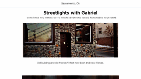 What Streetlightswithgabriel.com website looked like in 2018 (6 years ago)