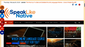 What Speaklikenative.com website looked like in 2018 (6 years ago)