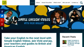 What Simpleenglishvideos.com website looked like in 2018 (6 years ago)
