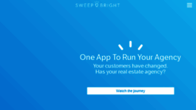 What Sweepbright.com website looked like in 2018 (6 years ago)
