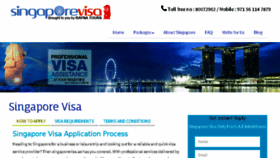 What Singaporevisa.ae website looked like in 2018 (6 years ago)