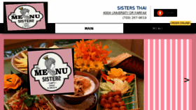 What Sistersthaimenu.com website looked like in 2018 (6 years ago)