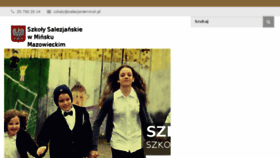 What Salezjanieminsk.pl website looked like in 2018 (6 years ago)