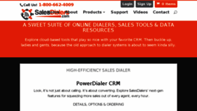 What Salesdialers.com website looked like in 2018 (6 years ago)
