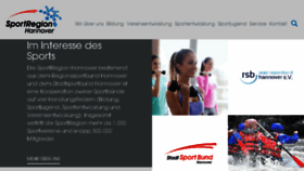 What Sportregionhannover.de website looked like in 2018 (6 years ago)